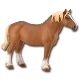 COLLECTA - HORSES - Belgian Mare Chestnut, 88819