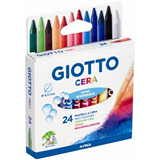 GIOTTO - Κηρομπογιές Cera 9mm, 24χρωμ, 282100