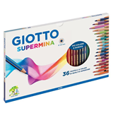 GIOTTO - Ξυλομπογιές Supermina 3.8mm,  36χρωμ, 236200