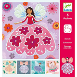 DJECO - Στένσιλ Σετ 5pcs *Fairies*, 08821