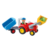 PLAYMOBIL - 123 - Tractor with Trailer, 6964