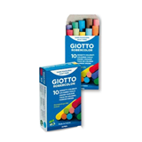 GIOTTO - Κιμωλίες Χρωματιστές Dust Free Robercolor 10χρωμ, 53890