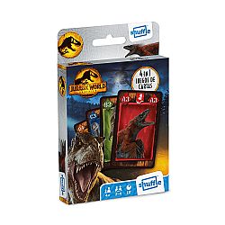 MATHV - Επιτραπέζιο 4παιχνίδια Shuffle Cards *Jurassic World*, 06