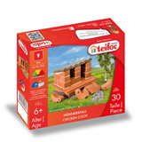 TEIFOC - Χτίζοντας με Τούβλα 30pcs *Chicken Coop*, 1023