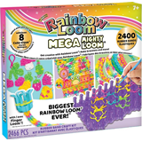 RAINBOW LOOM - Σετ Πλεξίματος *Mega Mighty Loom* 2400bands, 0177