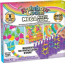 RAINBOW LOOM - Σετ Πλεξίματος *Mega Mighty Loom* 2400bands, 0177