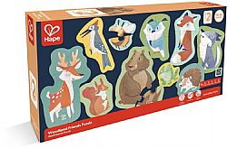 HAPE - Ξύλινο Παζλ 2,3,4,5,6τεμ *Woodland Friends*, e1650