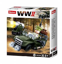 SLUBAN - WW2 - Allied Jeep 91pcs, b0678b