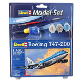 REVELL - Model Set 1/450 - Skill 3, Boeing 747-200 KLM, 63999