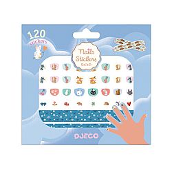 DJECO - Αυτοκόλλητα Νυχιών *Cutie* 120pcs, 09242